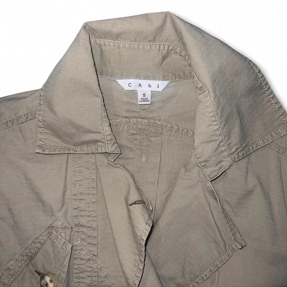 CAbi Beige Double-Breasted Trench Coat - Picture 3 of 6